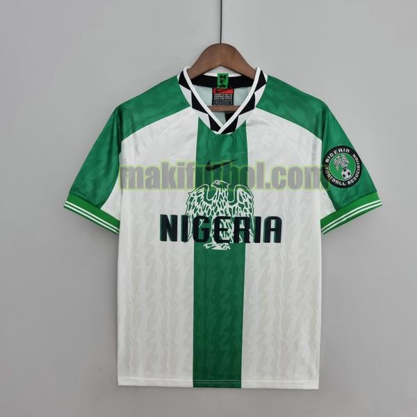 camisetas nigeria 1995 1998 segunda blanco verde