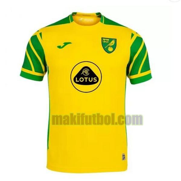 camisetas norwich city 2021 2022 primera tailandia amarillo