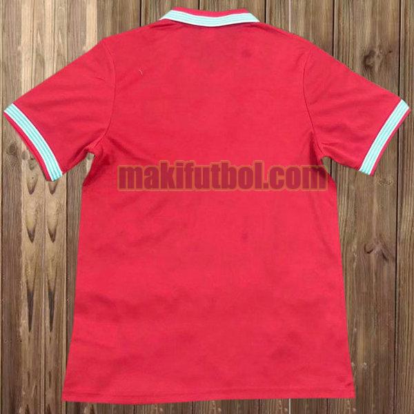 camisetas nápoles 1988-1989 tercera rojo