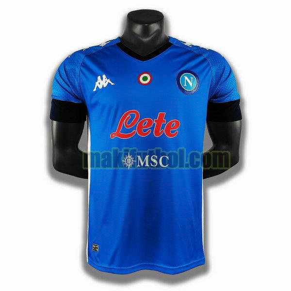 camisetas nápoles 2020-2021 primera player azul