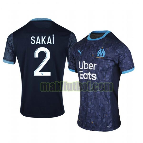 camisetas olympique marseille 2020-2021 segunda hiroki sakai 2