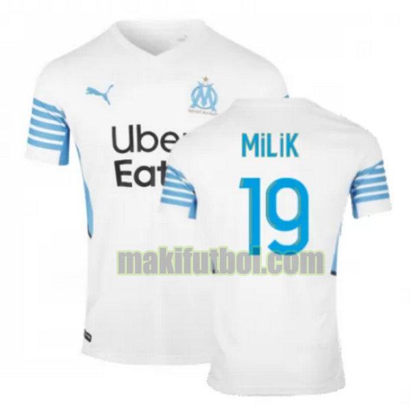 camisetas olympique marseille 2021 2022 primera milik 19 blanco