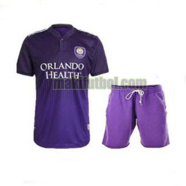 camisetas orlando city niño 2021 2022 primera púrpura