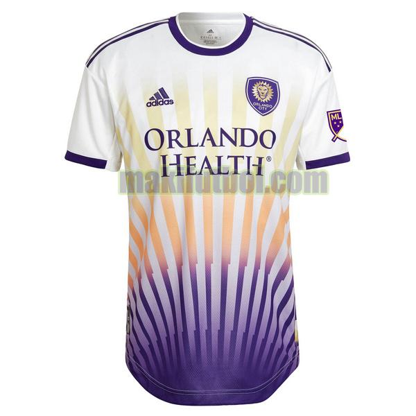 camisetas orlando city sc 2022 2023 primera tailandia blanco purple