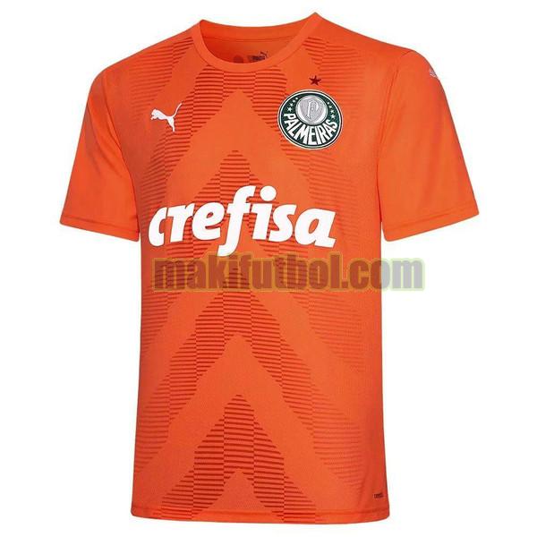camisetas palmeiras 2022 2023 primera portero naranja