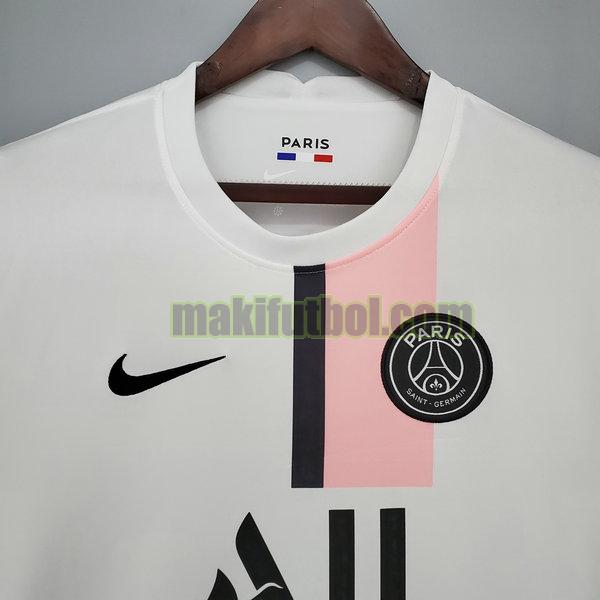 camisetas paris saint-germain 2021 2022 segunda equipacion blanco