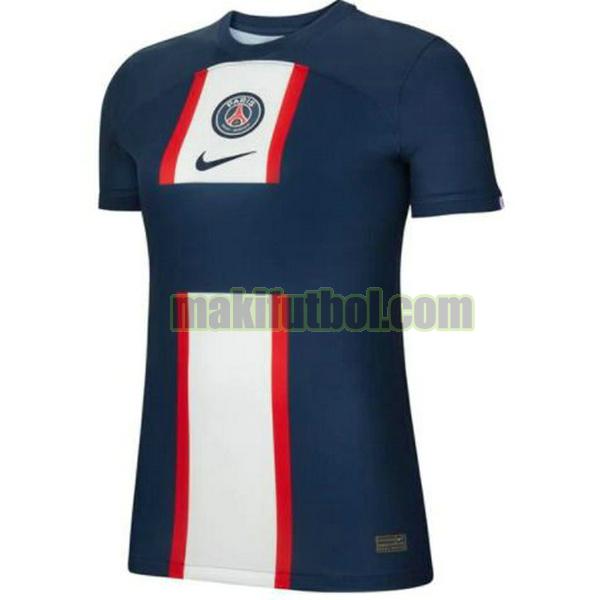 camisetas paris saint-germain mujer 2022 2023 primera azul