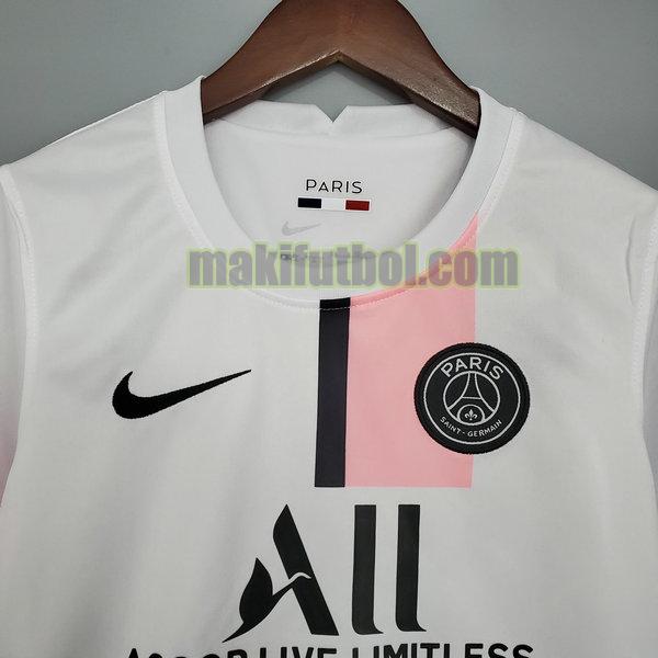 camisetas paris saint-germain niño 2021 2022 segunda blanco