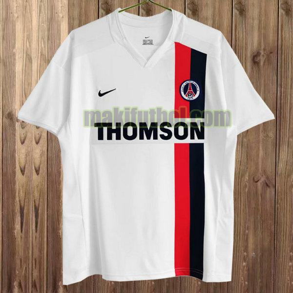 camisetas paris saint germain 2003-2004 segunda blanco