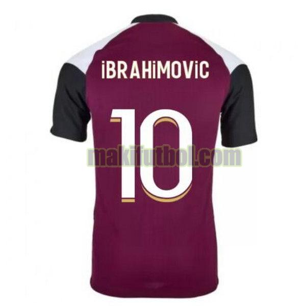 camisetas paris saint germain 2020-2021 tercera ibrahimovic 10 púrpura