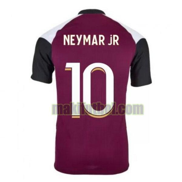 camisetas paris saint germain 2020-2021 tercera neymar jr 10 púrpura