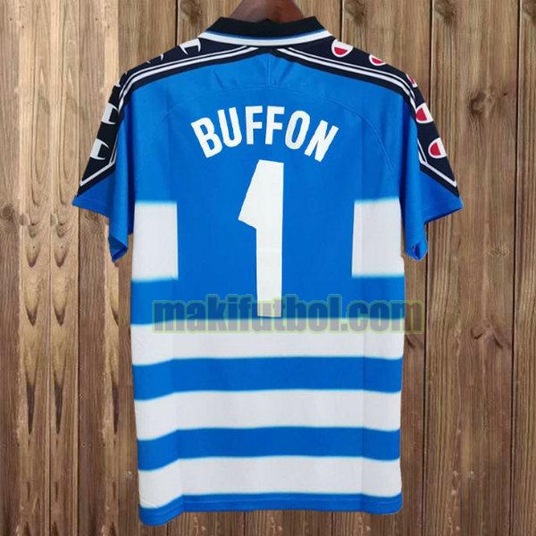 camisetas parma 1999-2000 portero buffon 1 azul