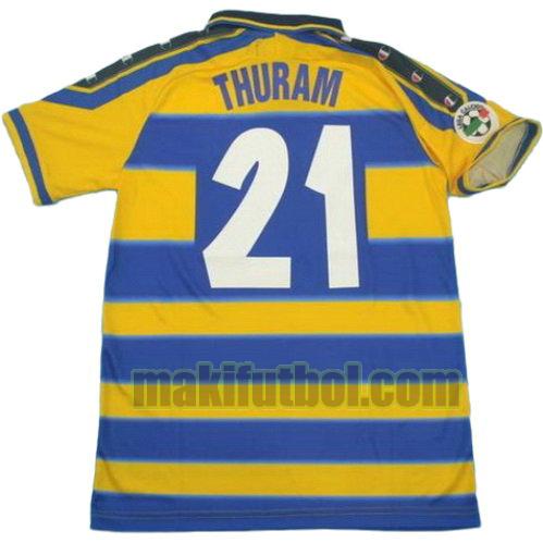 camisetas parma 1999-2000 primera thuram 21