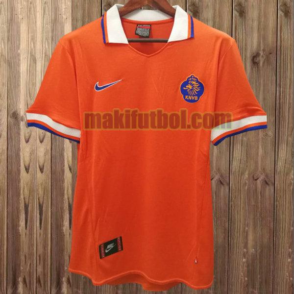 camisetas países bajos 1997 primera naranja