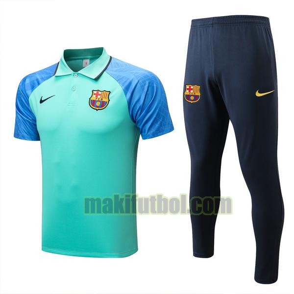 camisetas polo barcelona 2022 2023 conjunto verde azul
