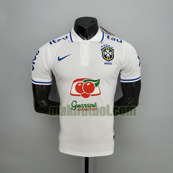 camisetas polo brasil 2021 2022 player blanco