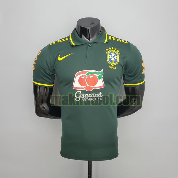 camisetas polo brasil 2021 2022 player verde
