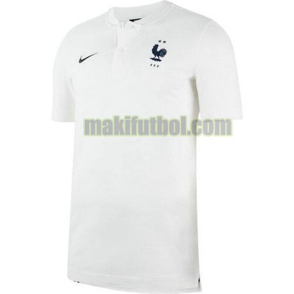 camisetas polo francia 2020-2021 blanco
