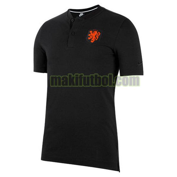 camisetas polo holanda 2020-2021 negro