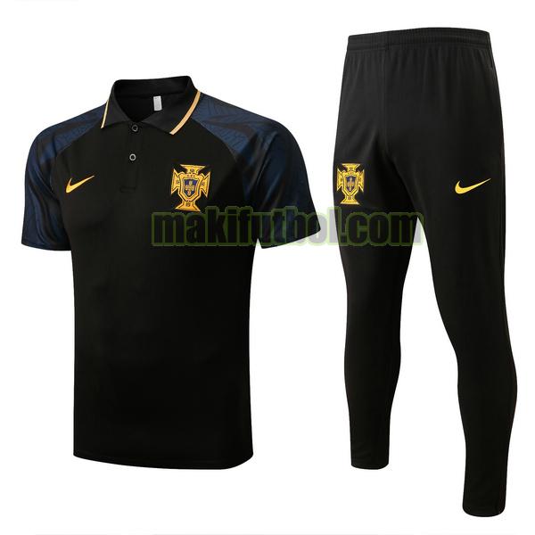 camisetas polo portugal 2022 2023 conjunto negro