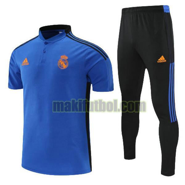 camisetas polo real madrid 2022 conjunto azul