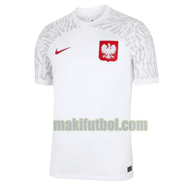 camisetas polonia 2022 segunda tailandia blanco
