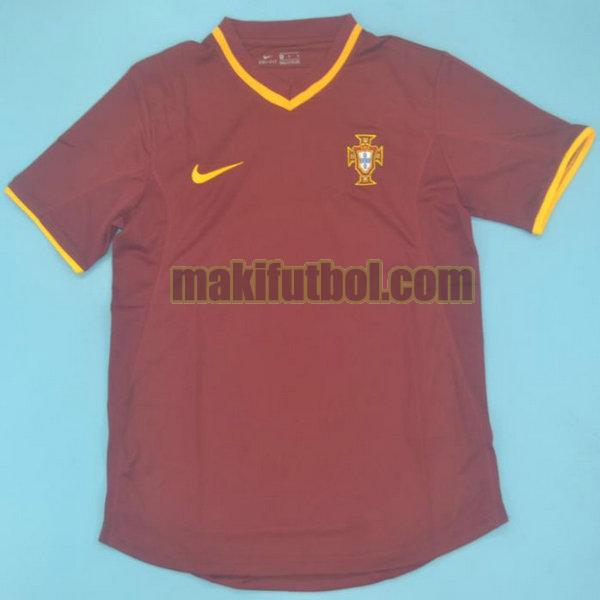 camisetas portugal 2000 primera rojo