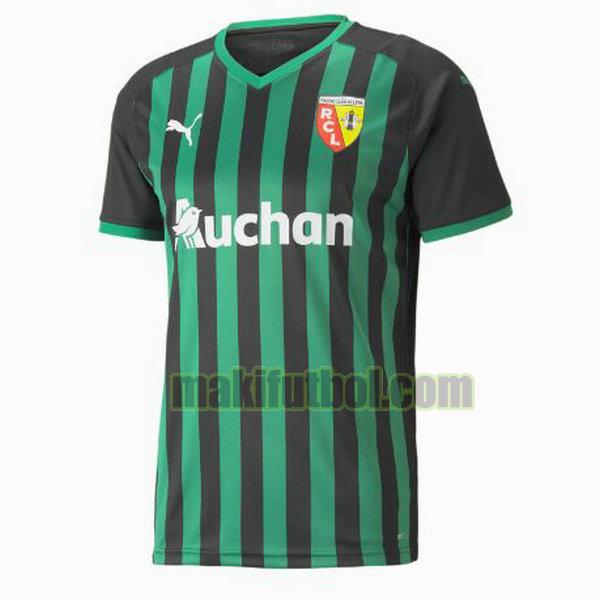 camisetas rc lens 2021 2022 segunda tailandia negro verde
