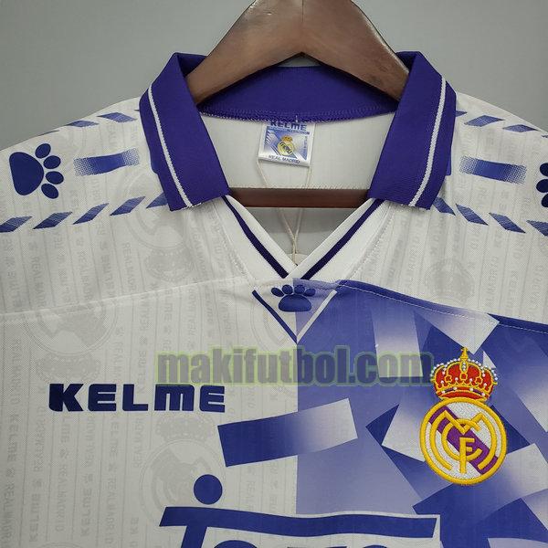 camisetas real madrid 1996 97 tercera blanco