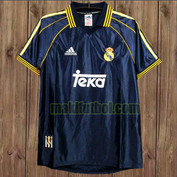 camisetas real madrid 1998-1999 segunda azul