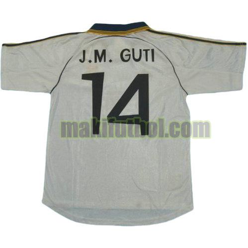 camisetas real madrid 1999-2000 primera j.m. guti 14