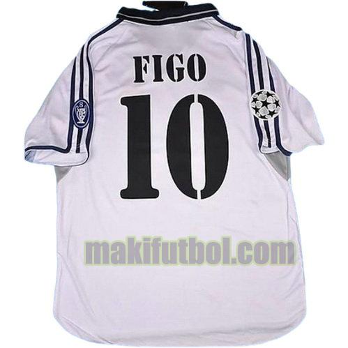 camisetas real madrid 2001-2002 primera figo 10