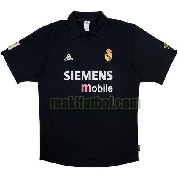 camisetas real madrid 2002-2003 segunda negro