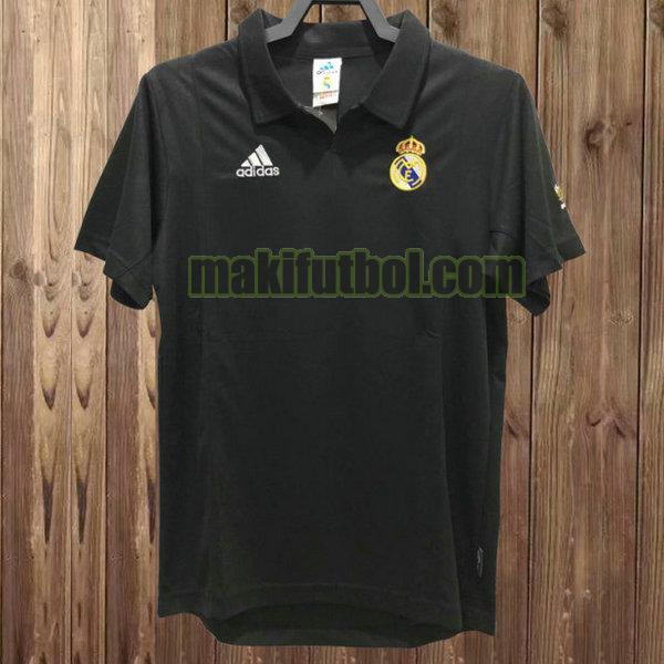camisetas real madrid 2002-2003 segunda negro