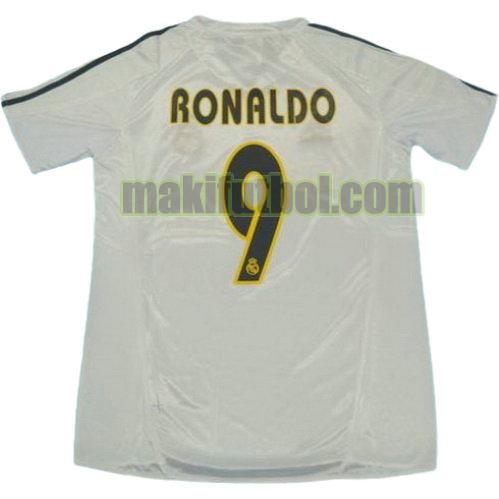 camisetas real madrid 2003-2004 primera ronaldo 9
