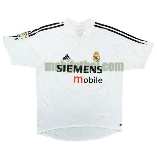 camisetas real madrid 2004-2005 primera blanco