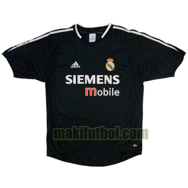 camisetas real madrid 2004-2005 segunda negro