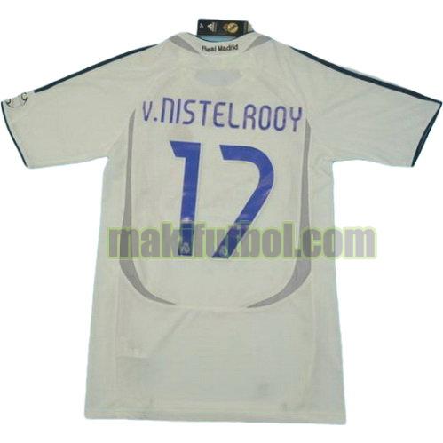 camisetas real madrid 2006-2007 primera van nistelrooy 17