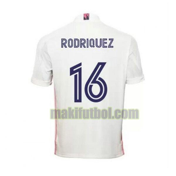camisetas real madrid 2020-2021 primera rodriquez 16
