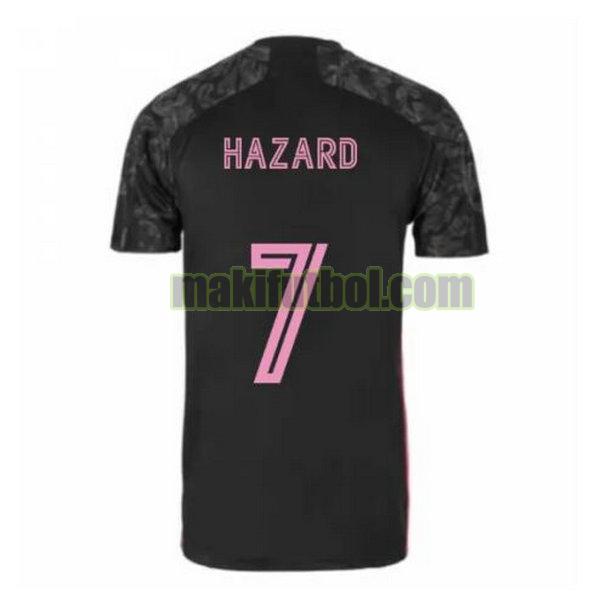 camisetas real madrid 2020-2021 tercera hazard 7 negro
