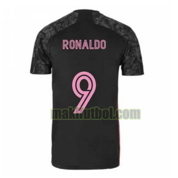 camisetas real madrid 2020-2021 tercera ronaldo 9 negro