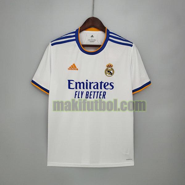 camisetas real madrid 2021 2022 primera equipacion blanco