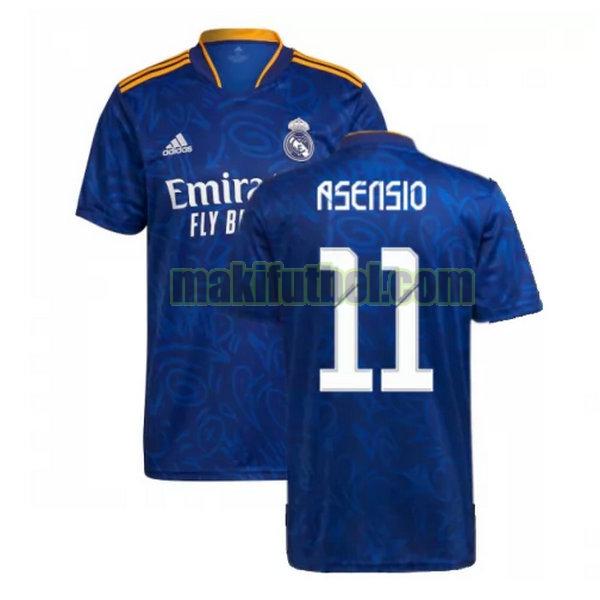 camisetas real madrid 2021 2022 segunda asensio 11 azul