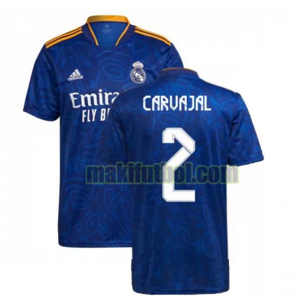 camisetas real madrid 2021 2022 segunda carvajal 2 azul