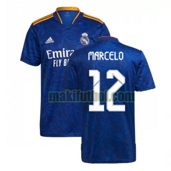 camisetas real madrid 2021 2022 segunda marcelo 12 azul
