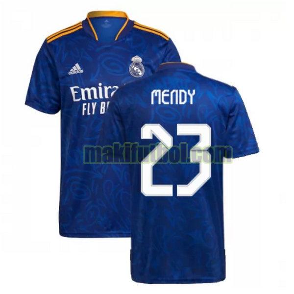 camisetas real madrid 2021 2022 segunda mendy 23 azul