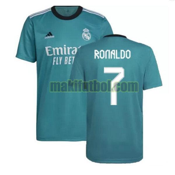 camisetas real madrid 2021 2022 tercera ronaldo 7 verde