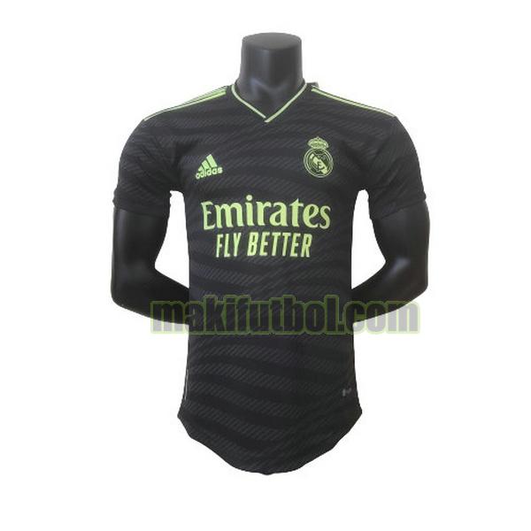 camisetas real madrid 2022 2023 tercera player negro