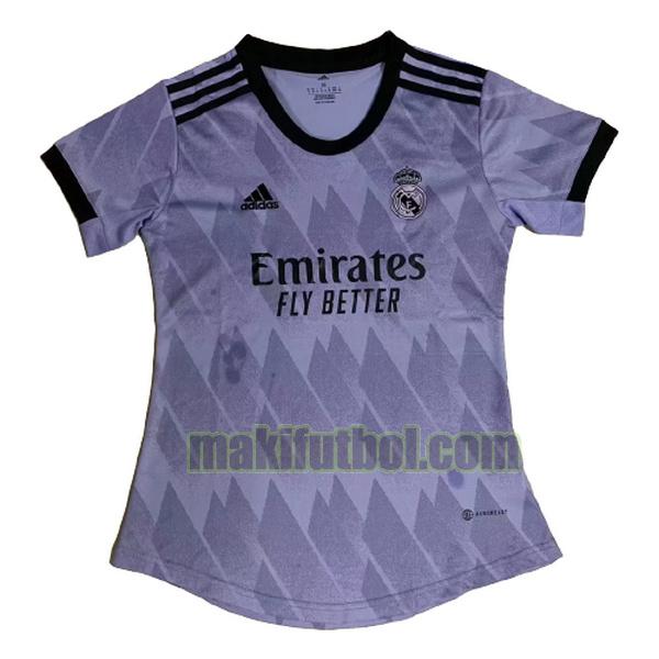 camisetas real madrid mujer 2022 2023 segunda purple