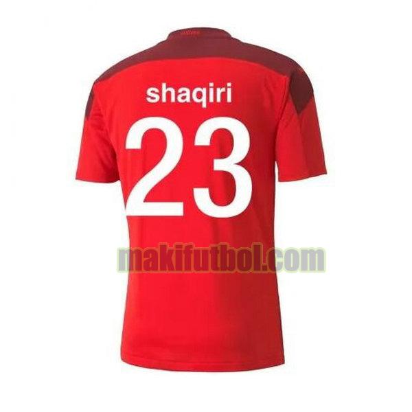 camisetas suiza 2020-2021 primera shaqiri 23 rojo